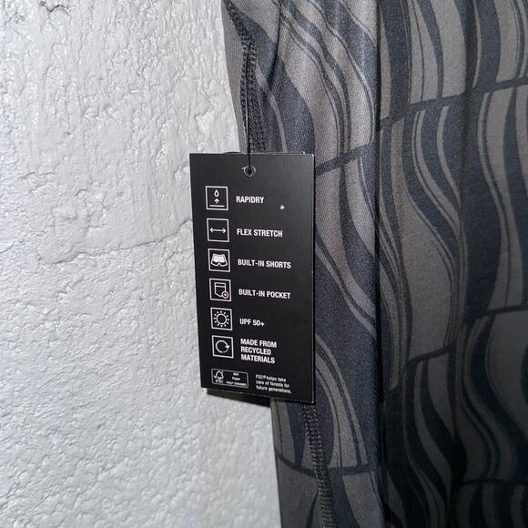 ID Ideology Women's Geo Performance tennis Dress deep black/grey medium - Picture 5 of 9